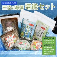 三陸の海藻 堪能セット 6種 ( わかめチップ こんぶチップ 元茎わかめ佃煮 元茎わかめスライス佃煮 茎わかめのキムチ和え きざみめかぶ ) 小分け メカブ 海藻 三陸産 岩手県 大船渡市 [saitou013]