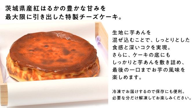 【 贈答・パーティーに！ 】お芋の結 バスクチーズケーキ （ホール型） 10個 セット 【 茨城県産 紅はるか 使用 】 チーズケーキ おいもスイーツ おいものチーズケーキ デザート ケーキ スイーツ パーティー 大人数 イベント さつまいも ギフト 贈答 [DL17-NT]