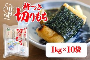 【R8.11月発送】杵つき 切りもち 1kg×10袋 計10kg でわのもち100％ 特別栽培米 使用 個包装 山形県庄内町産 無添加 伸びが良い コシが強い 煮崩れしにくい 焼き餅 お雑煮 おしるこ 切餅 もち お餅 餅 JAあまるめ