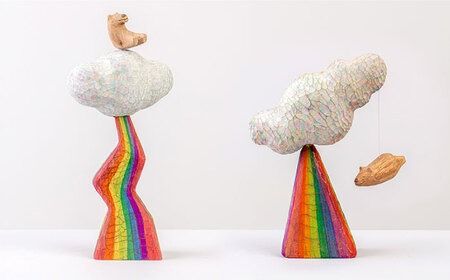 しろくま の 彫刻 作品 ～エネルギー補給シリーズ～ 糸島市 / しろくも工房【いとしまごころ】 [AEO001] インテリア オブジェ 木彫り 熊 しろくま シロクマ 白熊 彫刻 置物 木 雑貨