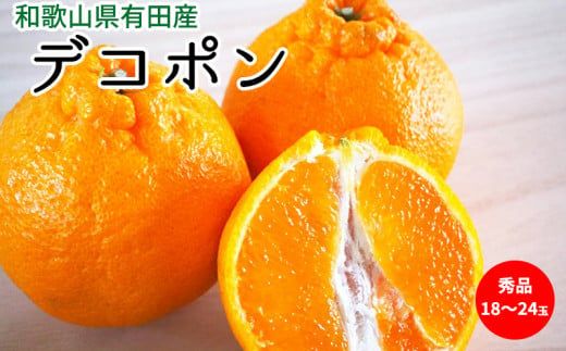 U6300_【2027年先行予約】デコポン 秀品 18玉～24玉 和歌山県有田産