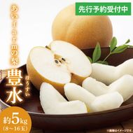 【先行予約】【数量限定】あい farm の梨 豊水 5kg (8～16玉) | 9月上旬より順次発送 梨 なし フルーツ 果物 新鮮 旬 梨園 益子町産 (DQ002)