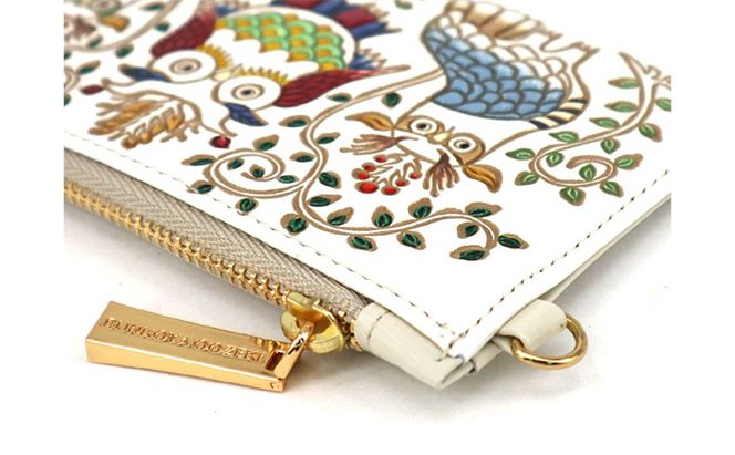 【文庫屋大関】すっきりカードケース　ふくろう【皮革工芸品】 ファッション小物 雑貨 フラグメントケース 小銭入れ付き 収納 スマート 日本製 鳥 フクロウ 梟 