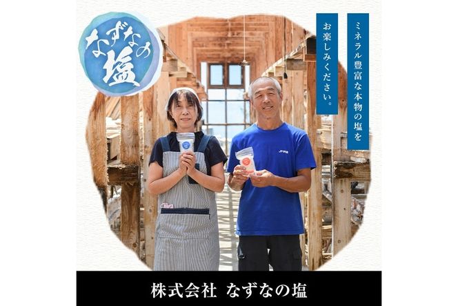 なずなの塩(合計800g・200g×2種×2袋) 塩 ソルト 海水塩 しお ミネラル 天日干し 食品 保存 調味料 漬物 大分県 佐伯市 防災【GR01】【なずなの塩】