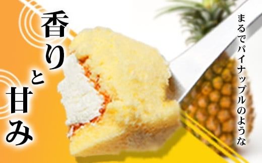 【石垣島産 パイン 100%使用】パインロールケーキ 2本【お土産でも大人気のケーキ】YN-4-1