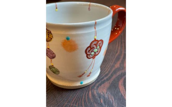 九谷珈琲と水引きマグカップ（虚空蔵窯） 飲料 ドリップ 食器 オリジナル ブレンド 人気 シリーズ 美味しい ギフト 