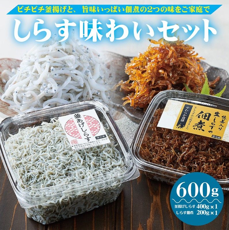 1173.しらす味わいセット(釜あげしらす400g・しらすの佃煮200g)(A1173-1)