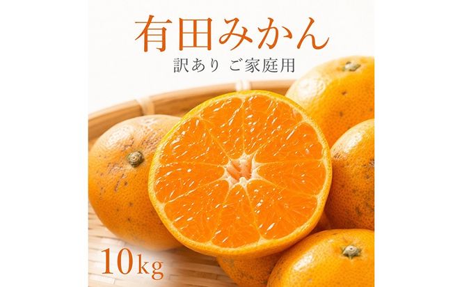 【訳ありご家庭用】和歌山有田みかん10kg 2S～2L サイズ混合 魚鶴商店《11月下旬-12月下旬頃出荷》 和歌山県 日高川町 みかん 柑橘 訳アリ ご家庭用---wshg_uot233_11g12g_26_14000_10kg---