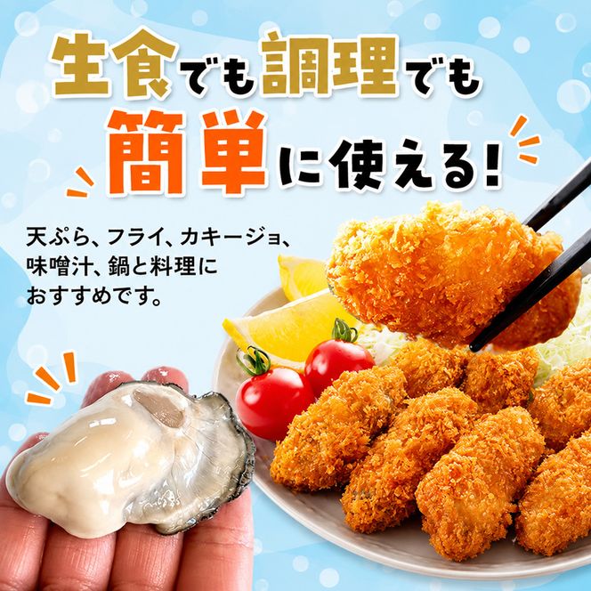 【 2ヵ月 定期便 】牡蠣 北海道 厚岸産 牡蠣むいちゃいました！ 生食用 500g (各回500g×2ヶ月分,合計約1kg)  魚貝類 生牡蠣 マルえもん