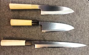 山鳥毛記念　包丁三点セット 工芸品 キッチン用品 