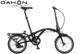 40年の歴史をもつ米国ダホン社の高性能折り畳み自転車 DAHON International Curl i4 Black pearl -[G588-2]