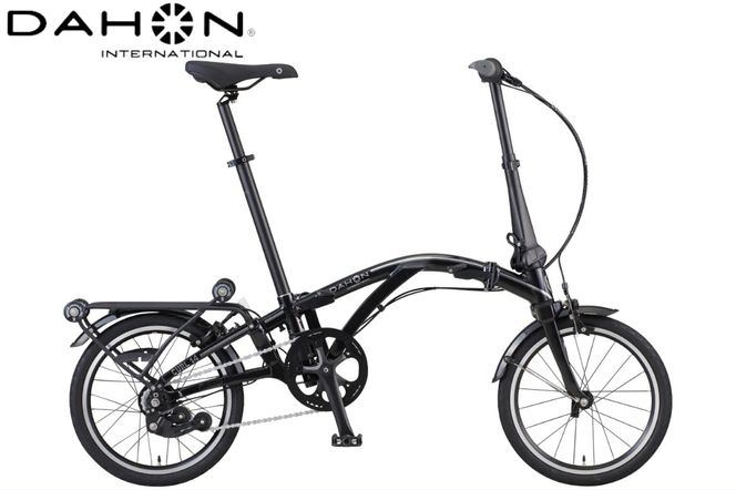 40年の歴史をもつ米国ダホン社の高性能折り畳み自転車 DAHON International Curl i4 Black pearl -[G588-2]