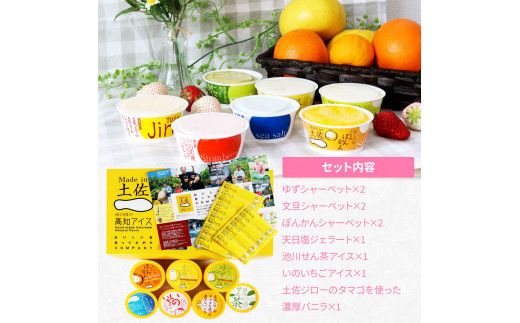 【CF-R7hbk】TKA015　おいしいんだもの 高知アイスセット／高知の素材にこだわった人気アイスのアソートセットです。故郷納税 11000円 2022 食べ物 ギフト 詰め合わせ シャーベット スイーツ お菓子 プレゼント 濃厚 バニラ アイスクリーム 塩 いちご 苺 お茶 文旦 ゆず