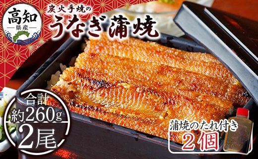 炭火手焼のうなぎ蒲焼130g×2尾セット 蒲焼のたれ付き fb-0141