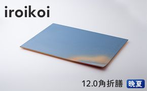 iroikoi 12.0角折膳 晩夏 工芸品 食器 角折膳 山中漆器 F6P-3331