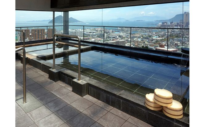 【夕凪の湯　ＨＯＴＥＬ花樹海】平休日1泊2食付 ペア宿泊券《岩露天風呂付和室》 372013_KX001