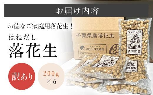 【令和7年産　新豆】訳あり はねだし落花生 約1.2kg SME006