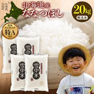 《訳あり》 令和7年産 特Aランク米 ななつぼし 無洗米 20kg（5kg×4袋）【7月発送】 雪冷気 籾貯蔵 雪中米 北海道 nr-1515