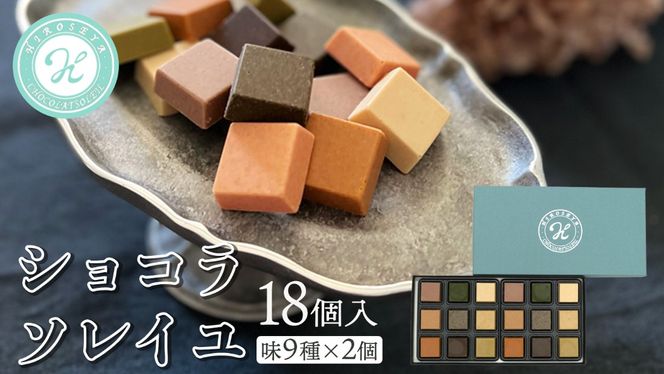 ショコラソレイユ 18個入（味9種×2個） チョコレート チョコ スイーツ デザート 高級 ギフト 贈り物 お礼 プレゼント 手土産 お菓子 [DJ04-NT]