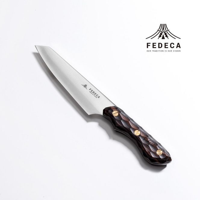 【FEDECA】三徳包丁 小 名栗黒檀 001241