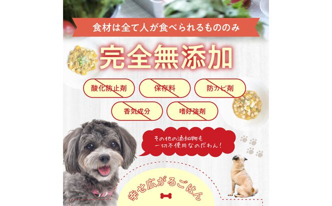 【R15005】ドッグフード 無添加 お肉ごはん3点セット 【犬の手作りごはん】