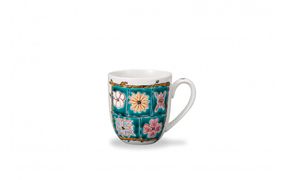 マグカップ フラワーBOX グリーン 岩田玲子 民芸品 工芸品 雑貨 キッチン雑貨 キッチン用品 食器 コップ 花 172111_CY3088