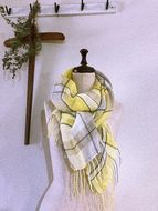 ito to iro 【1】リネン100%　染織りストール ファッション小物 