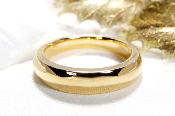 K18YG 地金 無垢 リング 幅4.8ｍｍ 厚み 3.0mm CSR0341-18Y SWAV071