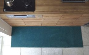 diw0376 北欧風キッチンマット ラグマットタイプ 65×255cm ノーマル型 フォレスト 抗菌防臭 SEK 織人しきもの屋工房