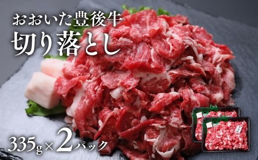 C-194 おおいた豊後牛おまかせ切り落とし (335g×2P) 計670g