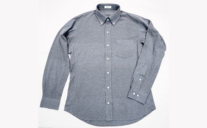 シャツ グレー メンズ S/M/L/XL 長袖 INDUSTYLE TOKYO 動体裁断 丸和繊維工業 ノーアイロン カジュアルシャツ カジュアルシャツ長袖 カジュアルシャツメンズ ボタンダウンシャツ ファッション 宇宙 すみだモダン 東京 東京都 墨田区