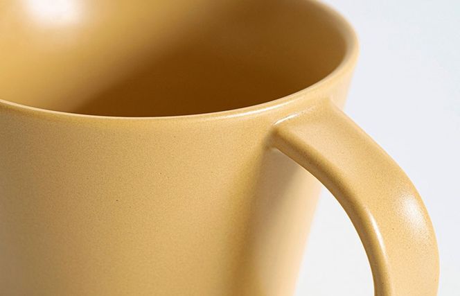 G2612 【スピード発送】マットマグカップ ペアセット マットピンク/マットマスタード【コップ 食器 食洗器 食洗機 電子レンジ ギフト 贈り物】