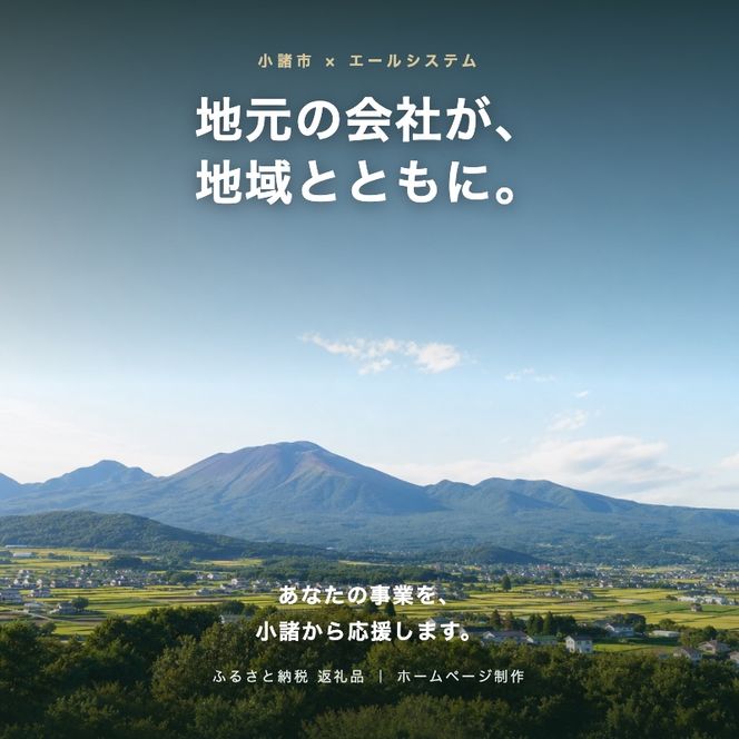 【LP制作】ホームページ制作 集客に活きるランディングページ Webページ 制作 専用 キャンペーン 小諸市