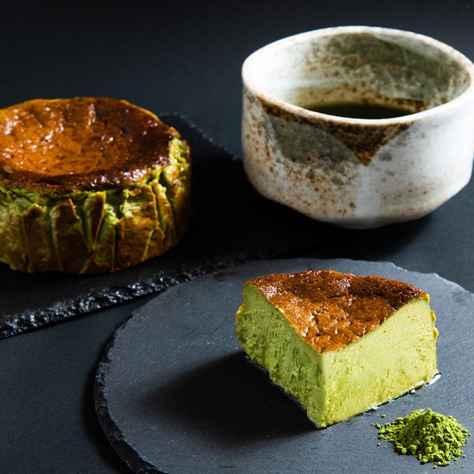 淡路島バスクチーズケーキとお抹茶ばすくちーずの２個セット