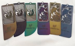 ORORUステンレスブックマーク 6枚1セット(猫柄3枚＆すずらん柄3枚) 312011_DF004