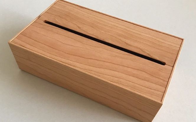 【チェリー素材】ティッシュボックス （大） 糸島市 / 贈り物家具 みはたや [ADD007] ティッシュボックス おしゃれ ティッシュケース 北欧