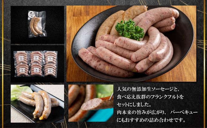 無添加生ソーセージ＆フランクフルトソーセージ 計1.16kg 選べる配送回数 1回 / 2回 / 3回 / 4回 / 6回 / 10回 / 12回 SKN101-v
