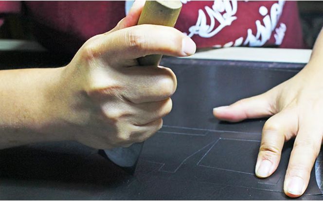 牛革 レター型名刺入れ ブラック | 本革 レザー 革製品 カードケース ビジネス 男女兼用 メンズ レディース 革小物 日本製 北海道 滝川市
