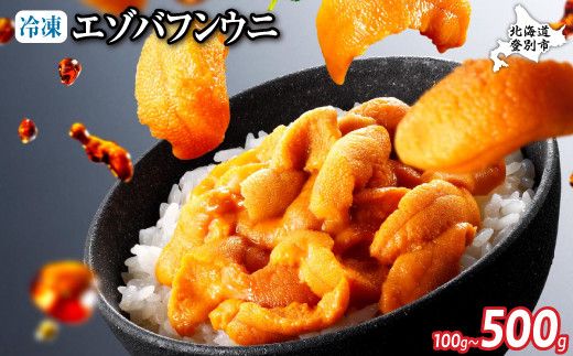 【数量が選べる】ロシア産 エゾバフンウニ 冷凍パック 100g～500g