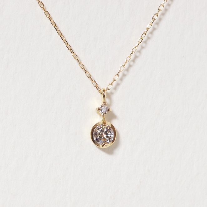 K18 0.10ct ダイヤモンドペンダント　BQ-217