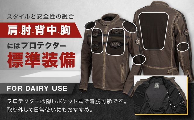 【デグナー】コットンジャケット[23SJ-6]〈カーキ・XLサイズ〉｜京都 バイクギア 人気ブランド バイク［ 京都 バイク バイクギア 人気 おすすめ ツーリング ライダー バイカー お取り寄せ 送料無料 ふるさと納税 ］ 261009_A-JR169VC03B