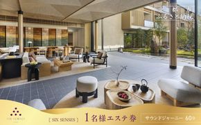 【シックスセンシズ スパ 京都】1名様エステ券《サウンドジャーニー60分》［ 京都 東山 ラグジュアリーホテル 至福のエステ 利用券 人気 おすすめ エステ スパ ヒーリング ご褒美 非日常 旅行 観光 宿泊 ホテル ふるさと納税 ］ 261009_A-LA097