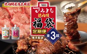 G1373 焼肉問屋いちよし 店主厳選 人気焼肉 定期便 全3回【毎月配送コース】