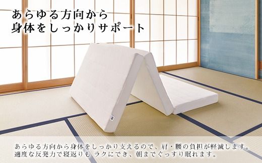 エアウィーヴ スマートZ01　特別仕様 シングル | 折りたたみ 三つ折り マットレス マットレスパッド パッド 日本製 敷き布団 敷布団 コンパクト収納 寝具 洗える 洗濯できる ギフト 贈答用 エアウィーブ