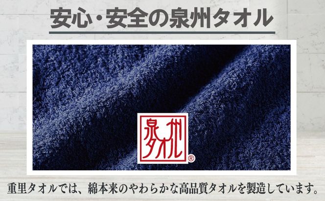 005A813 【お試し】ミニバスタオル 1枚（ネイビー）40cm×120cm 500匁 【国内製造 泉州タオル フェイスタオル 以上 バスタオル 未満 吸水 普段使い シンプル 日用品 家族 ファミリー】
