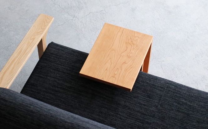 サイドテーブル tome kaku ブラックチェリー材 W41×D30×H50cm コの字 多目的 便利 テーブル 木 木材 秋山木工 家具 インテリア シンプル ナチュラル おしゃれ 国産 静岡県 藤枝市