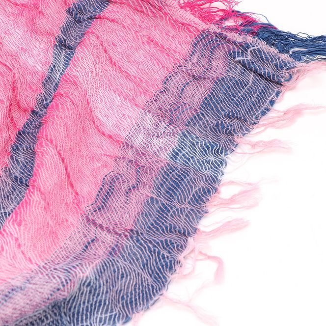 44-2 tamaki niime播州織コットン100％ルーツショール（大判） 