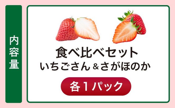 【先行予約】数量限定 いちごさん＆さがほのか食べ比べセット ★贈り物にも最適★