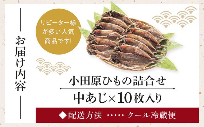 小田原ひもの詰合せ　SA30【惣菜 魚 干物 ひもの お取り寄せ 御中元 お中元 お歳暮 父の日 母の日 贈り物 家庭用 自宅用 贈答品 贈答用 ギフト 定番 朝食 朝ごはん 国産 中あじ  神奈川県 小田原市 】 142069_AD001