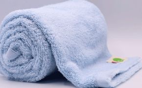 超無撚糸 タオル 【 わたのはな No.3 】 1枚 （ ブルー ） 薄手 贅沢 感触 軽量 ギフトボックス ギフト 贈り物